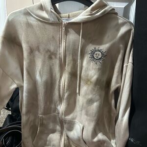 Sun Graphic Tie-Dye Hoodie